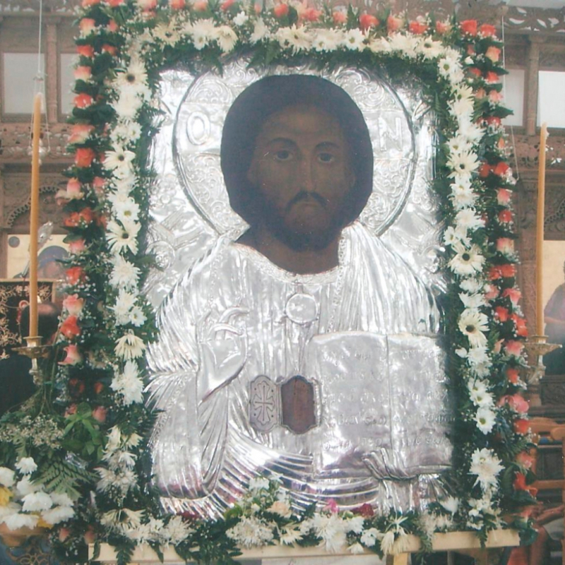  Αντίγραφο εικόνας Χρυσοσώτηρος που βρίσκεται στη Ιερά Μητρόπολη Μόρφου