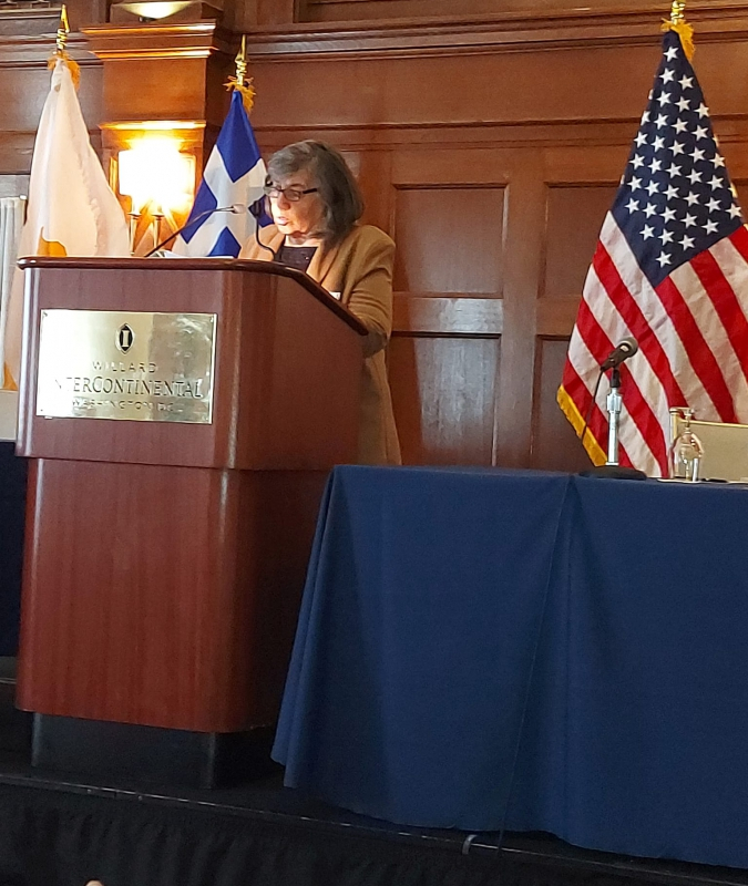  Μιλώντας στο Συνέδριο τησ ΠΣΕΚΑ στην Ουάσιγκτον