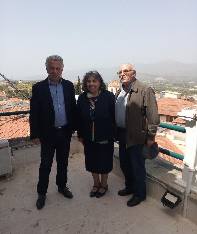  Με τον δήμαρχο Ερμινίδας κ. Γ. Γεωργόπουλο στο δημαρχείο Κρανιδίου