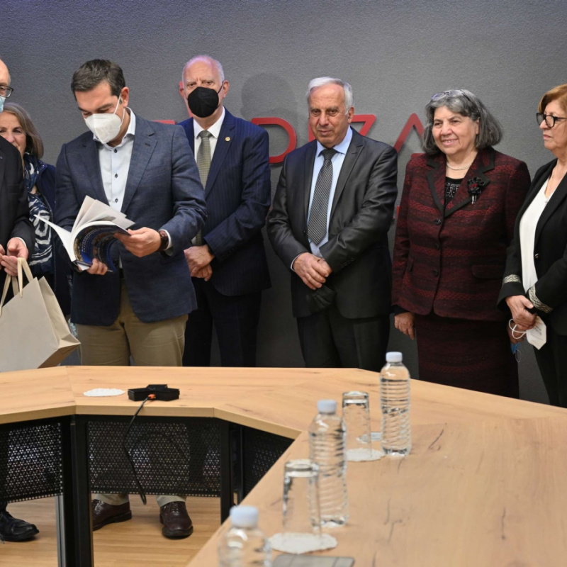  Με τον πρώην πρωθυπουργό της Ελλάδας κ. Τσίπρα