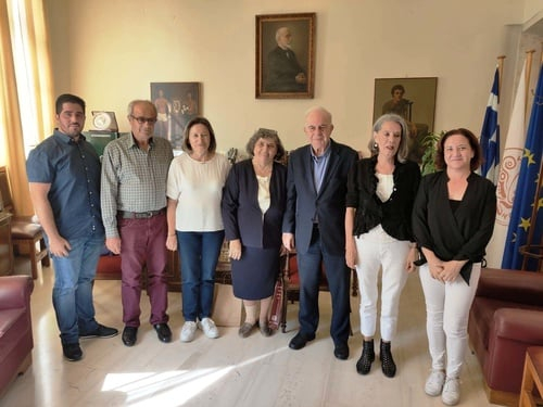  Με τον δημαρχο Ηρακλείου Κρήτης κ. Βασίλη Λαμπρινό